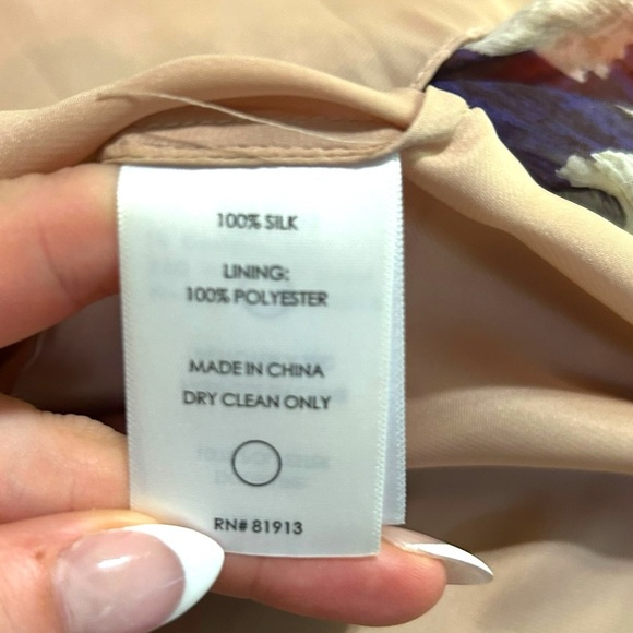 Tracy Reese Multicolor Geometric Midi Dress Sleeveless 100% Silk Size Large - Picture 8 of 9